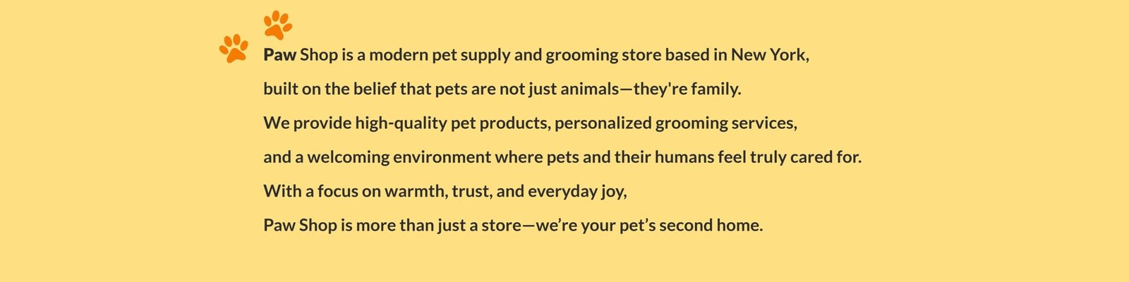 Paw Shop pet store branding by Koalart Creative, a branding agency for small business