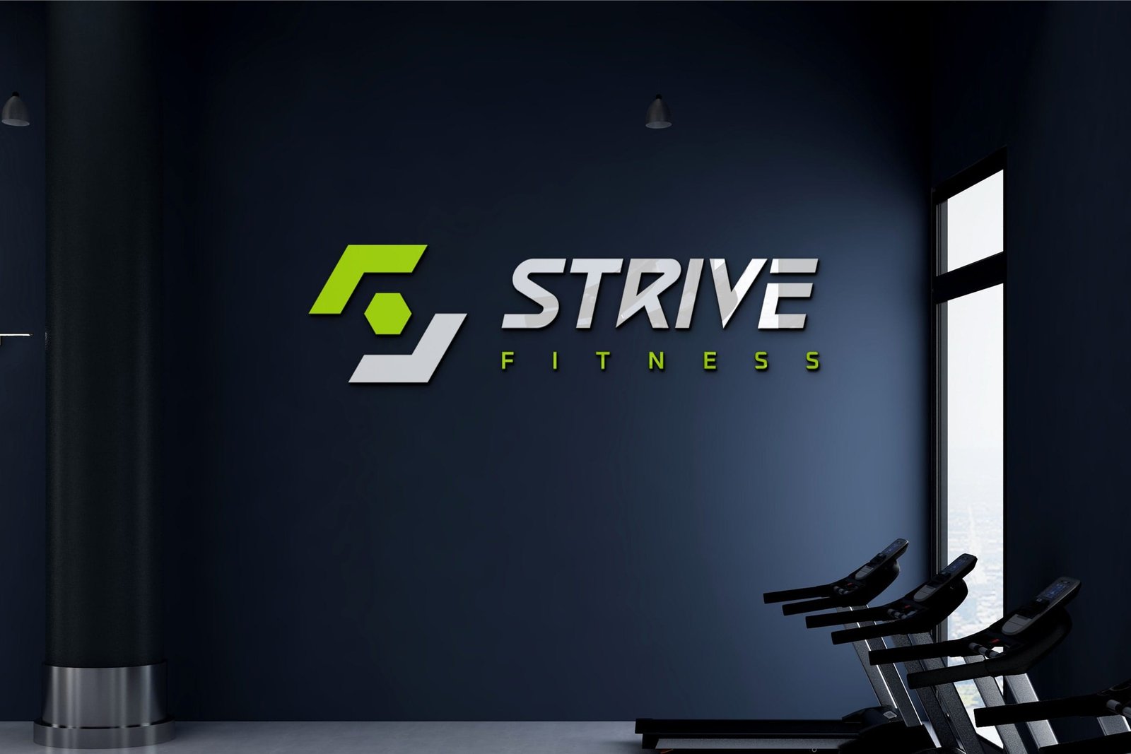 Branding design for Strive gym by Koalart Creative, a branding agency for small business