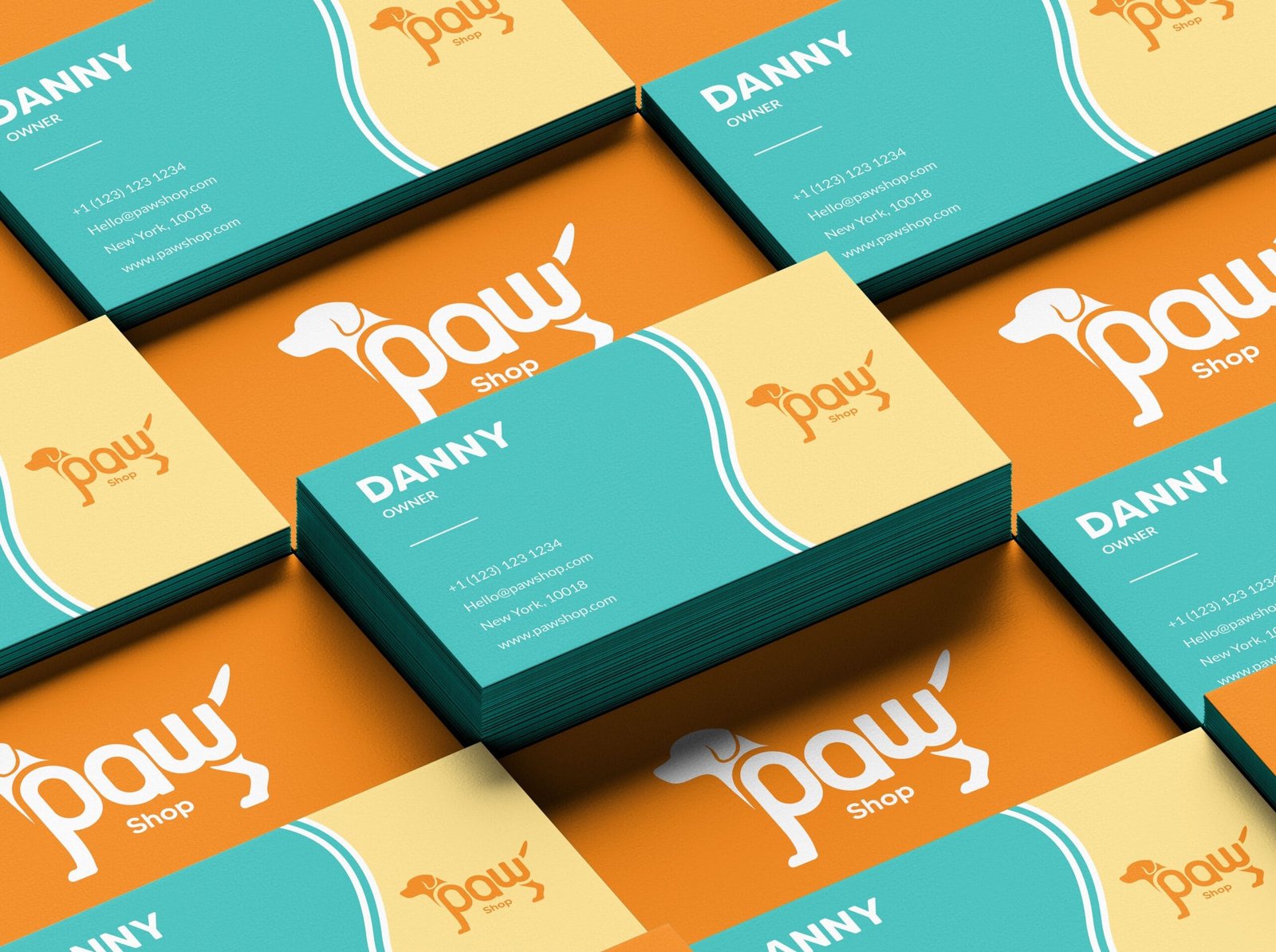 Paw Shop pet store branding by Koalart Creative, a branding agency for small business