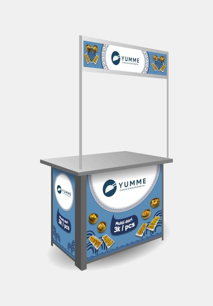 Stand design project for Yumme by Koalart Creative, branding agency for small business