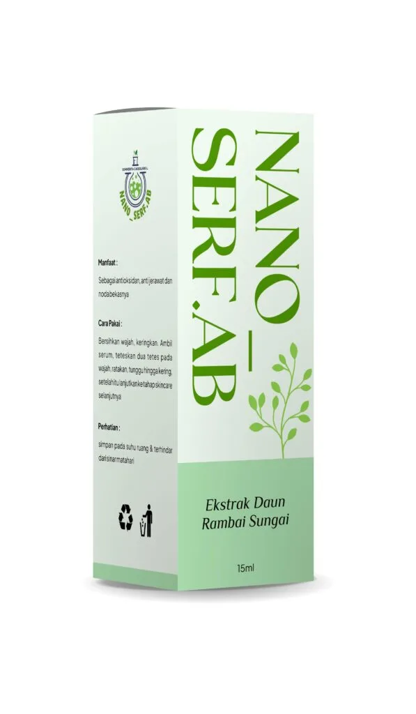 Natural skincare packaging design for Nano Serf.ab by Koalart Creative, branding agency for small business