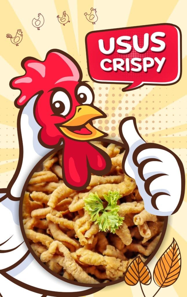 Packaging design project for Usus Crispy by Koalart Creative, branding agency for small business