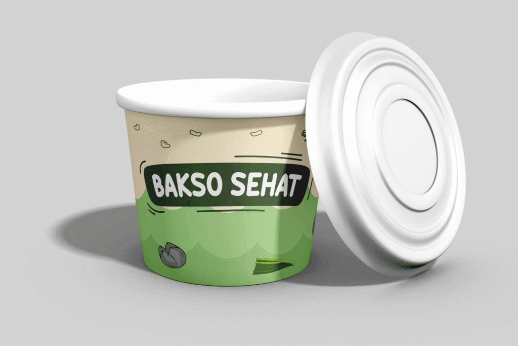 Packaging design project for Bakso Sehat by Koalart Creative, branding agency for small business