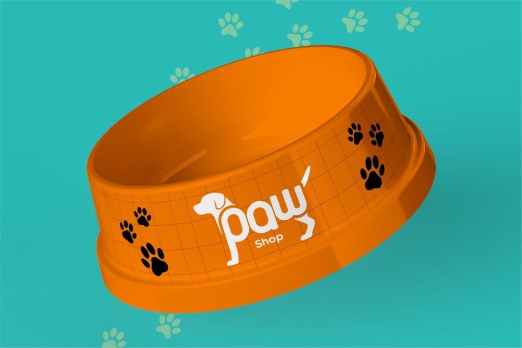 Paw Shop branding project by branding agency for small business
