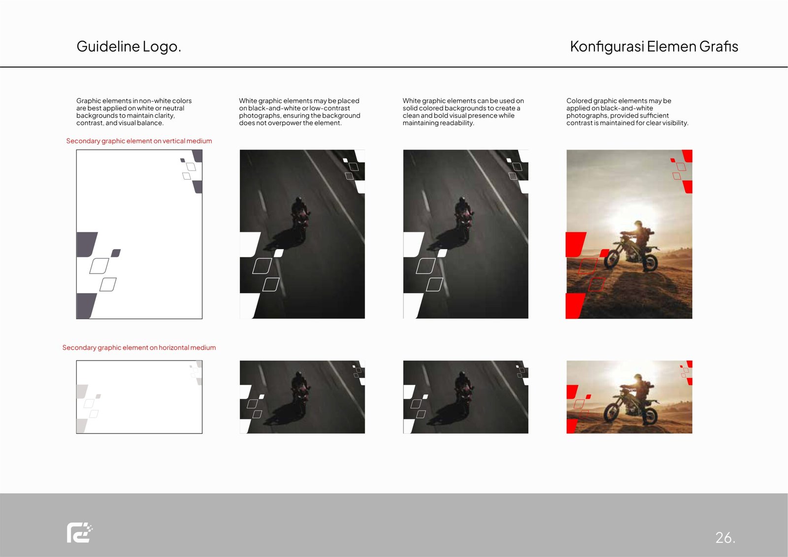 Rideline helmet and apparel branding project by a branding agency for small business.