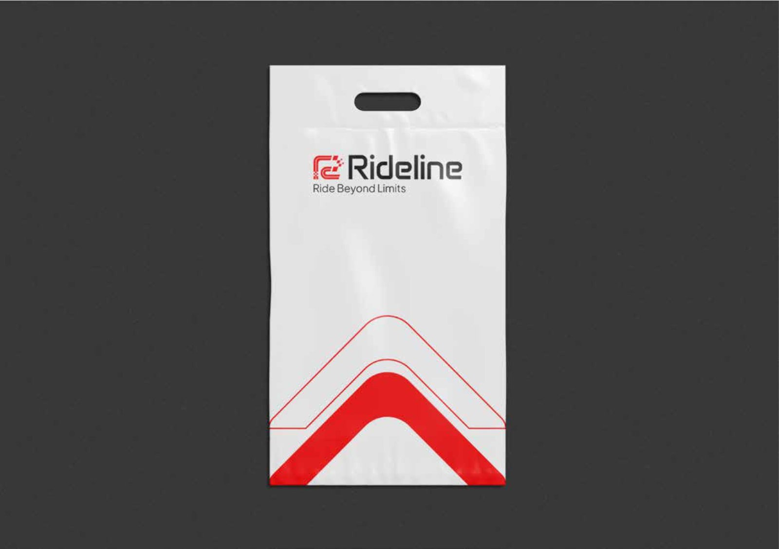 Rideline helmet and apparel branding project by a branding agency for small business.