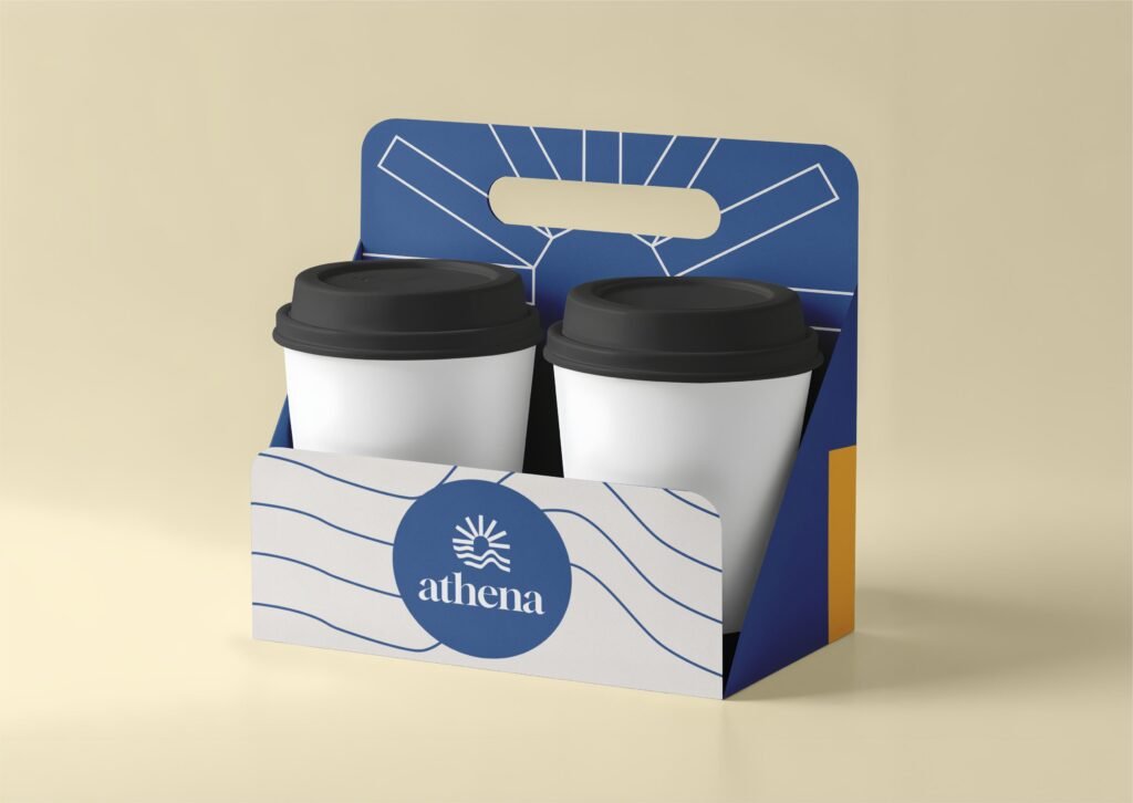 Athena Beach & Resort branding project by Koalart Creative, a branding agency for small business.