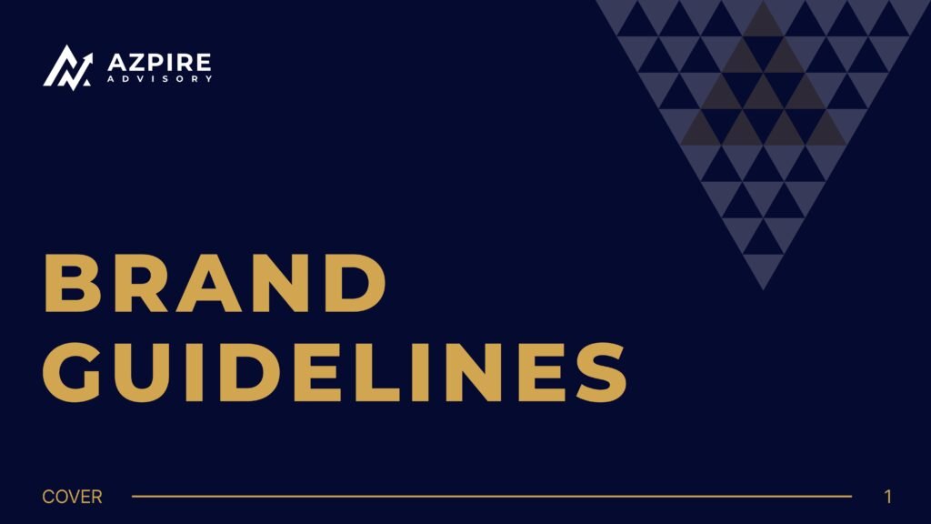 Azpire Advisory brand identity project by a branding agency for small business.