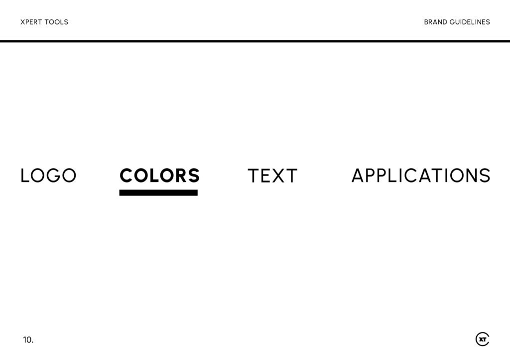 Xpert Tools brand identity project by a branding agency for small business.