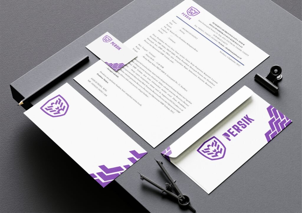 Persik Kediri concept logo redesign by a branding agency for small business.