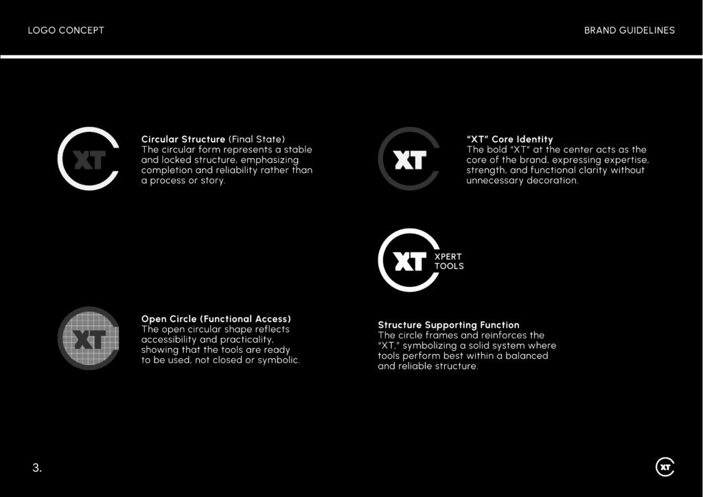 Xpert Tools brand identity project by a branding agency for small business.