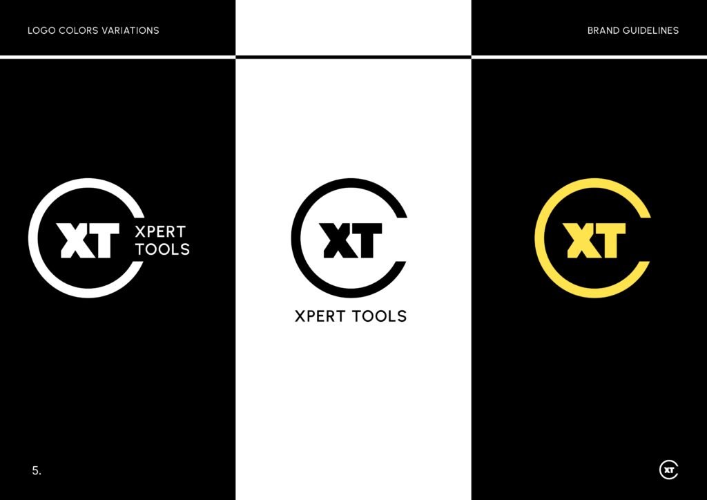 Xpert Tools brand identity project by a branding agency for small business.