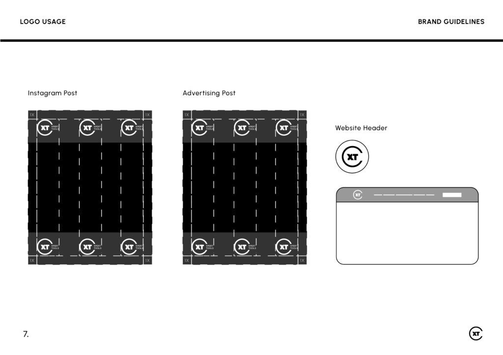 Xpert Tools brand identity project by a branding agency for small business.