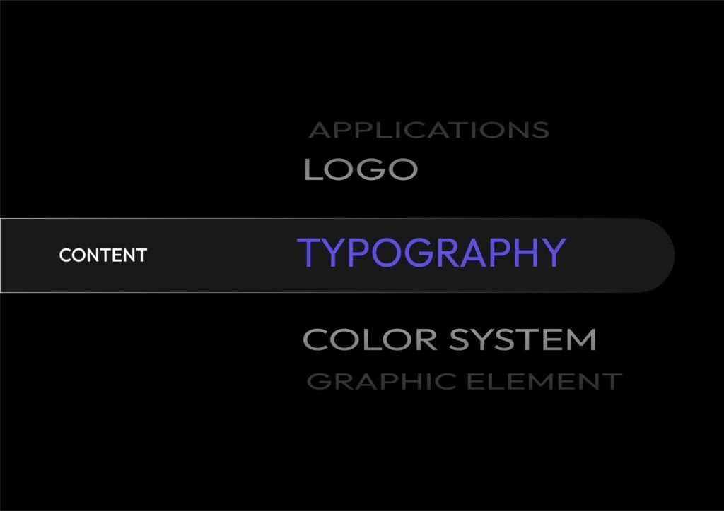 Modern marketing agency brand identity design with clean logo design, visual identity, and digital branding elements.