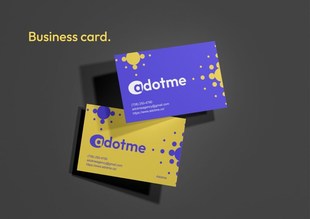 Modern marketing agency brand identity design with clean logo design, visual identity, and digital branding elements.