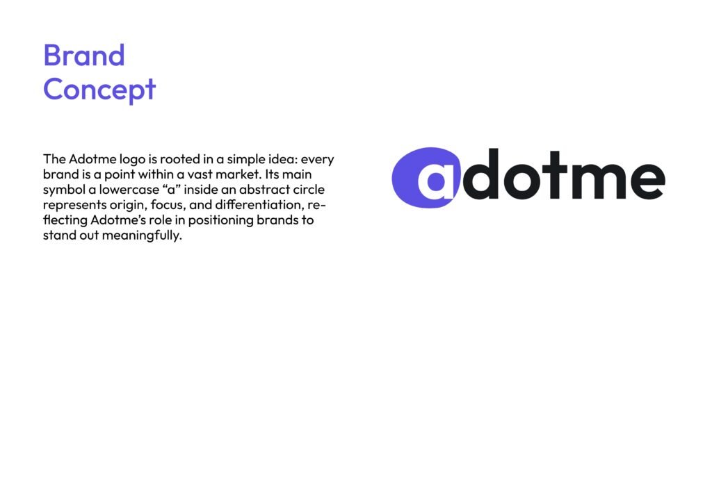 Modern marketing agency brand identity design with clean logo design, visual identity, and digital branding elements.