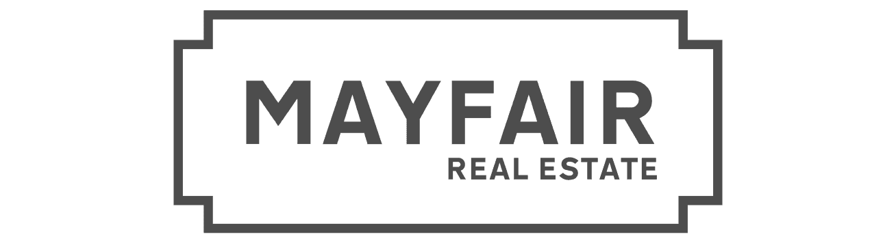 Mayfair real estate logo and brand identity