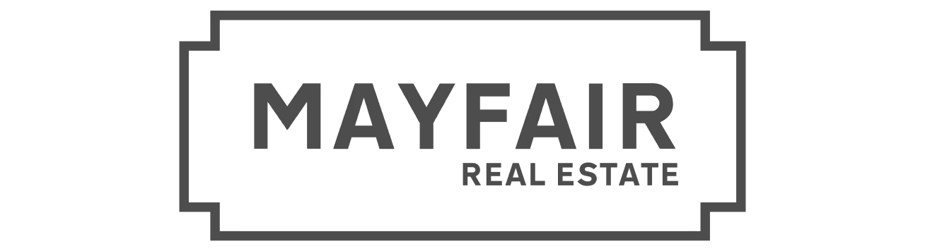 Mayfair real estate logo and brand identity