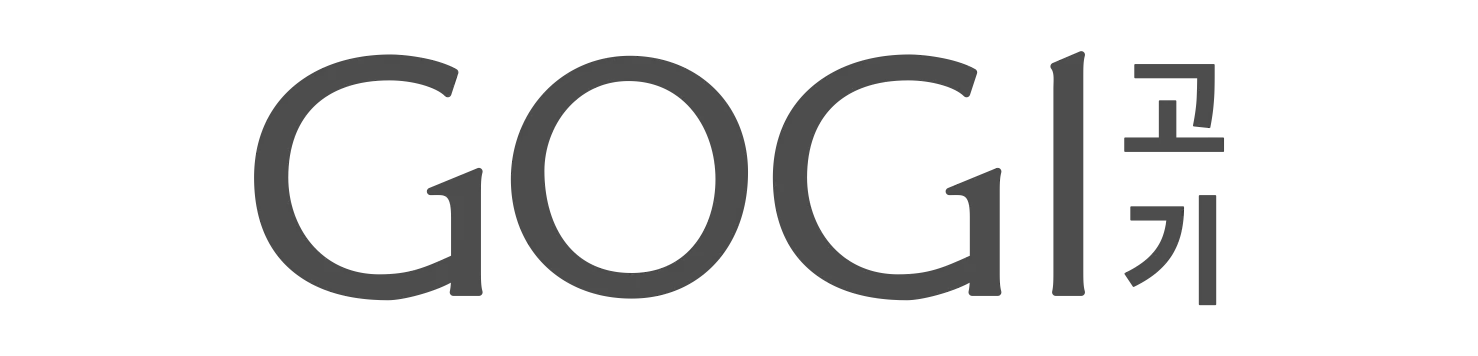 Gogi Korean restaurant logo and brand identity