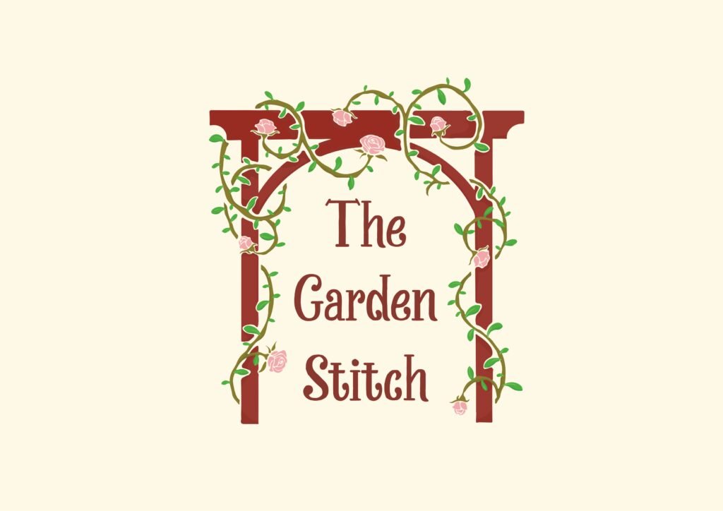The Garden Stitch garden-inspired logo and brand identity.
