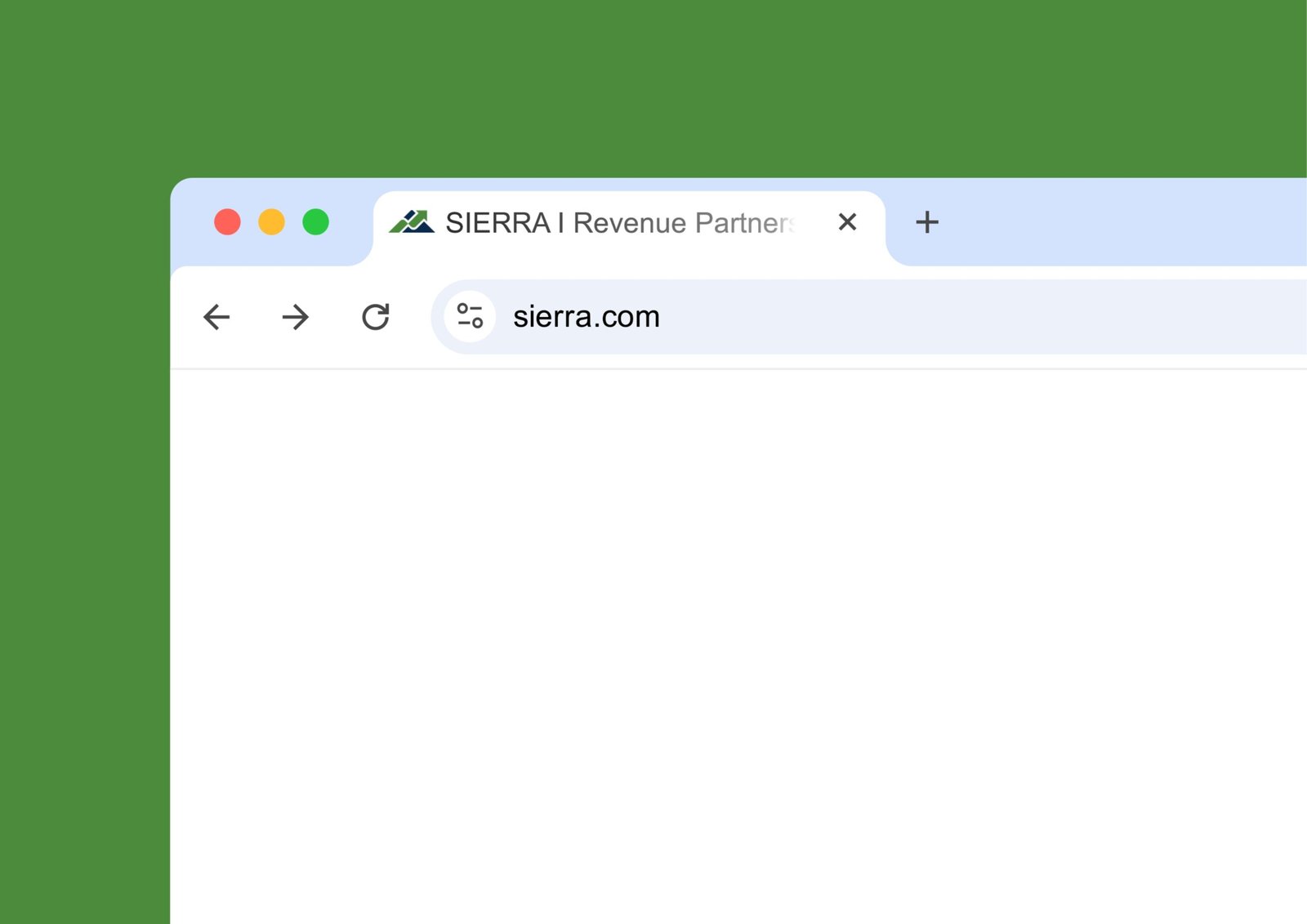 Sierra Revenue Partners healthcare RCM logo and brand identity with mountain and arrow design