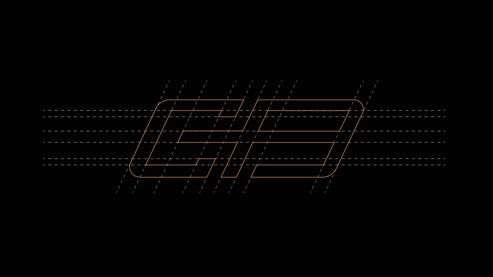 Ctrl+Binge entertainment brand identity with screen-inspired logo and bold typography.